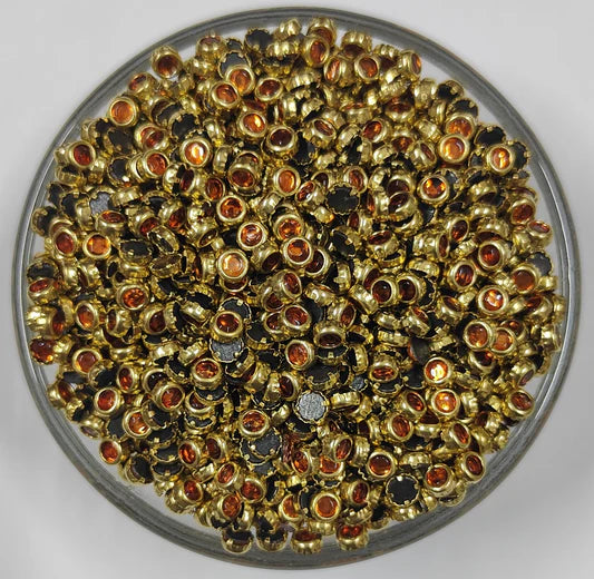 Glass 3mm round - Orange