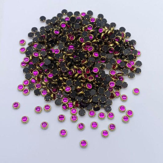 Glass 3mm round - Pink