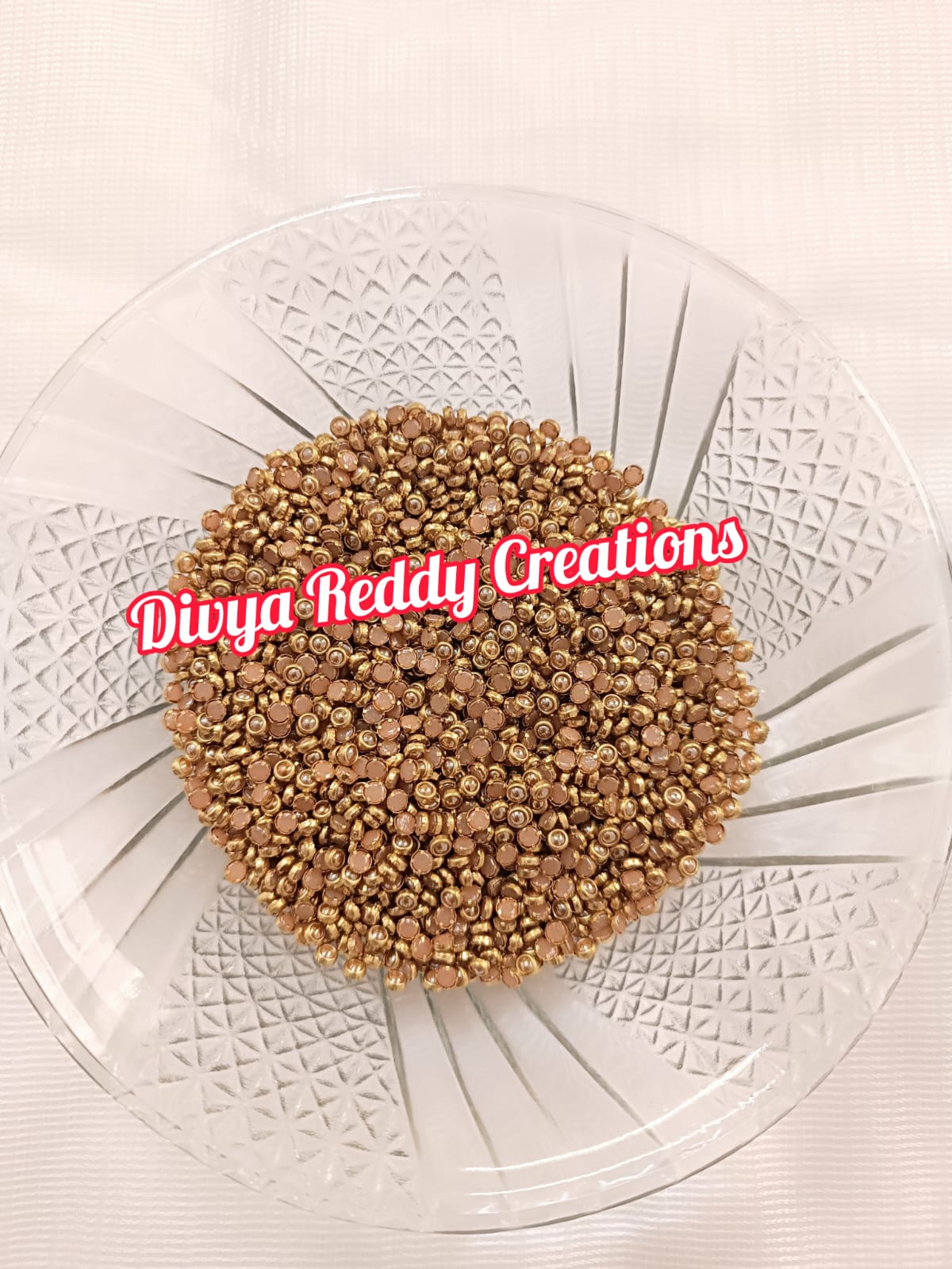 Ceramic Gold - 3mm Round