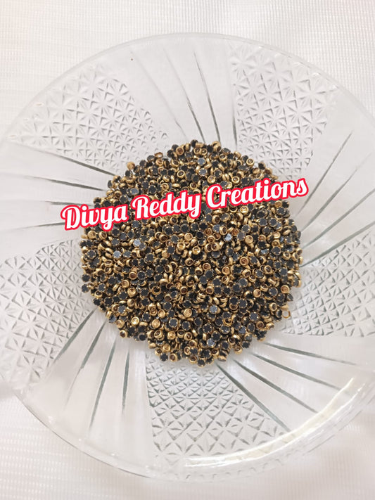 Glass Gold - 3mm Round