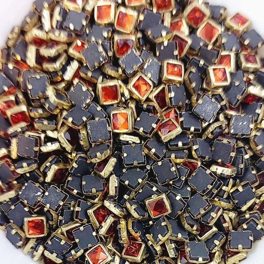 Glass Square - Orange