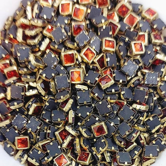 Glass Square - Orange